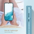 thumbnail image 5 of Compatible with Samsung Galaxy S23 5G Case Cute Luxury Love Heart Plating Gold Bumper Upgraded Full Camera Protection Soft TPU Shockproof Anti-Scratch Phone Cover-Blue, 5 of 11
