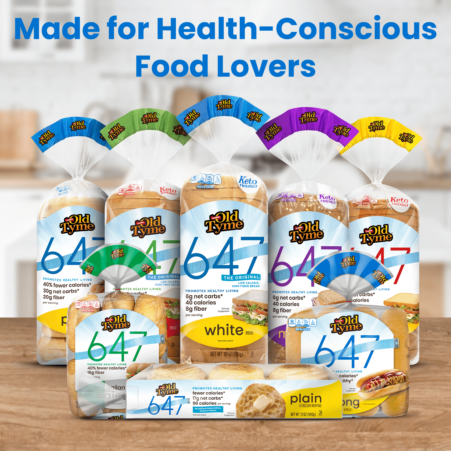 Schmidt Old Tyme 647 Soft Sandwich Rolls, 33% Fewer Calories, 8 Count