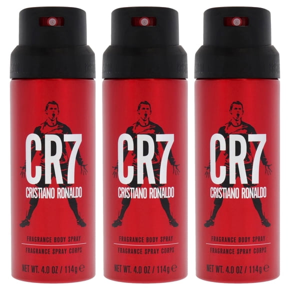 Spray corporal Cristiano Ronaldo CR7 para hombre, 120 ml, paquete de 3