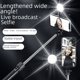 thumbnail image 4 of Trípode para selfies con teléfono móvil de 1,4/1,7 metros de largo, soporte en vivo con trémolo, luz para fotografía en el suelo integrada, 4 of 5