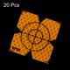 thumbnail image 3 of 20uds Encuesta Reflector Hojas 50mm Autoadhesivas Reflectante Cinta Encuesta Objetivo Marca para Total Estaciones, Amarillo, 3 of 6