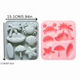 thumbnail image 5 of Molde de silicona for cubitos de hielo de 6 cavidades con tema de playa de verano, molde for pastel de chocolate con forma de animal for hornear y hacer hielo, 5 of 5