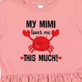 thumbnail image 4 of Inktastic Mimi Loves Me Grandson Girls Toddler Dress, 4 of 5
