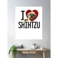 thumbnail image 2 of I Love (Heart) My Shih Tzu Dog Lover Poster Wall Art, Modern Wall Decor, 24x36 UNFRAMED, 2 of 3