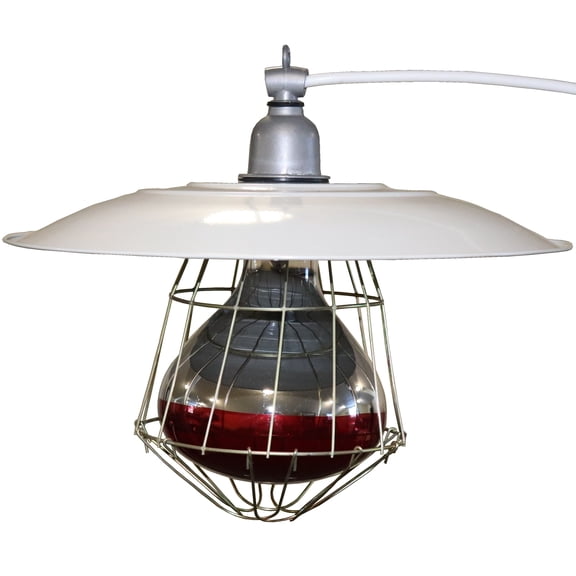 INDUSTRIAL 12" BROODER LAMP FIXTURE CHICKEN COOP HOUSE CHICK WARMER HEAT LIGHT