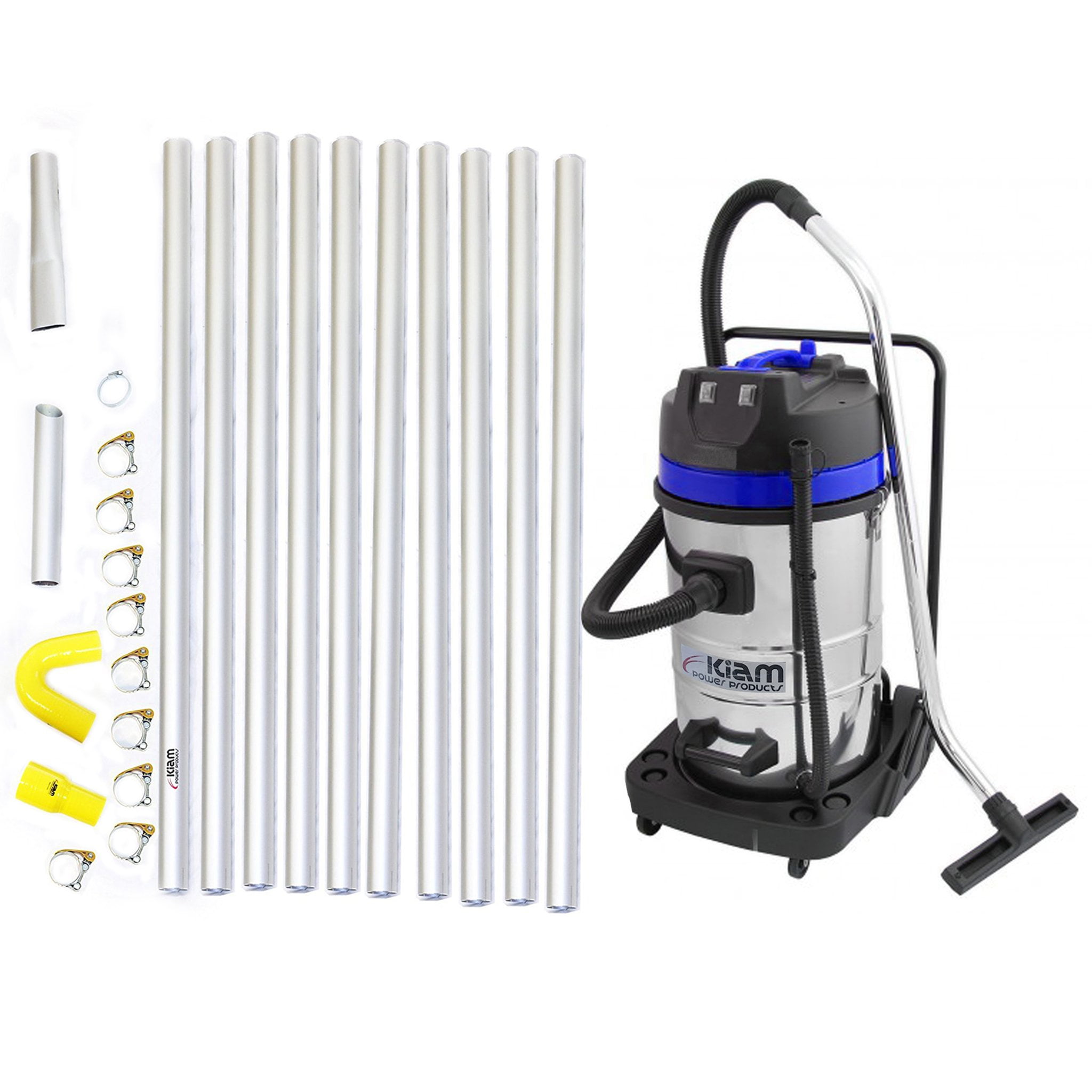 GutterProVac 40ft (three story) Gutter Cleaning Vacuum System, 2.7 HP