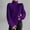 Purple, variant on Guzom Womens Sweaters- Fashion Long Sleeve Pullover Knitted Turtleneck Fall Clothes Purple Size L