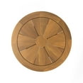 thumbnail image 3 of Modway Meadow Outdoor Teak Wood Dining Table in Natural Taupe/Oatmeal, 3 of 5