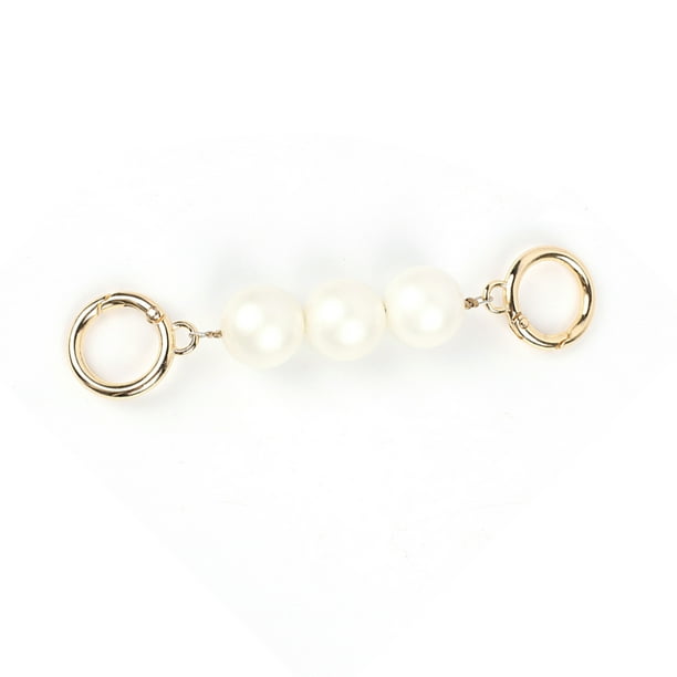 Fancy Pearl Belt Small Bag Accessories Blanco Imitación Pearl Universal Valentines Día Decoración de cumpleaños Regalos para Mujeres Oro seitruly AP004770-01