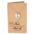 thumbnail image 3 of Music Gifts for Women Guitar Pick and Treble Clef Pendant Necklace with Greeting Card, 3 of 7
