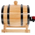 thumbnail image 1 of TEHAUX 1 Set Wood Barrel for Aging Barrels Light Brown Dispensing Family Users Restaurant Use, 1 of 6