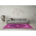 thumbnail image 3 of Ahgly Company Indoor Rectangle Medallion Pink Traditional Area Rugs, 5' x 7', 3 of 4