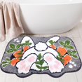 thumbnail image 1 of Easter Bunny Faux Rug Bathroom Absorbent Foot Mat Cute Easter Festive Decor Fuzzy Bath Mat for Small or Large Bathrooms Easy to Clean, 1 of 5