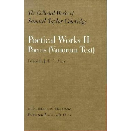 Poetical Works II: Poems (Variorum Text) (Hardcover)