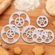 thumbnail image 5 of Juego de Cortadores de Flores, Moldes para Decoración de Pasteles, Cortadores de Pastelería, Sellos para Galletas con Detalle en Relieve, Juego de 6 Piezas para Fondant, Mazapán, Masa, 5-10 cm, 5 of 8