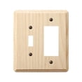 thumbnail image 1 of Amerelle 401TR Contemporary Unfinished 1 Toggle 1 Rocker-GFCI Wall Plate  Ash, 1 of 3