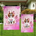 thumbnail image 4 of Faith Love Hope Cavalier King Charles Spaniel Breast Cancer Awareness Survivor Garden Flag 12x18in Double Sided Dog Lover Gifts Outdoor Decor - 02017, 4 of 5