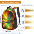 thumbnail image 3 of Colorful Starry Sky and Universe 17" School Backpacks for Teens,Waterproof Oxford Fabric,S-Shape Padded Straps for School,Travel,Hiking,Camping, 3 of 6