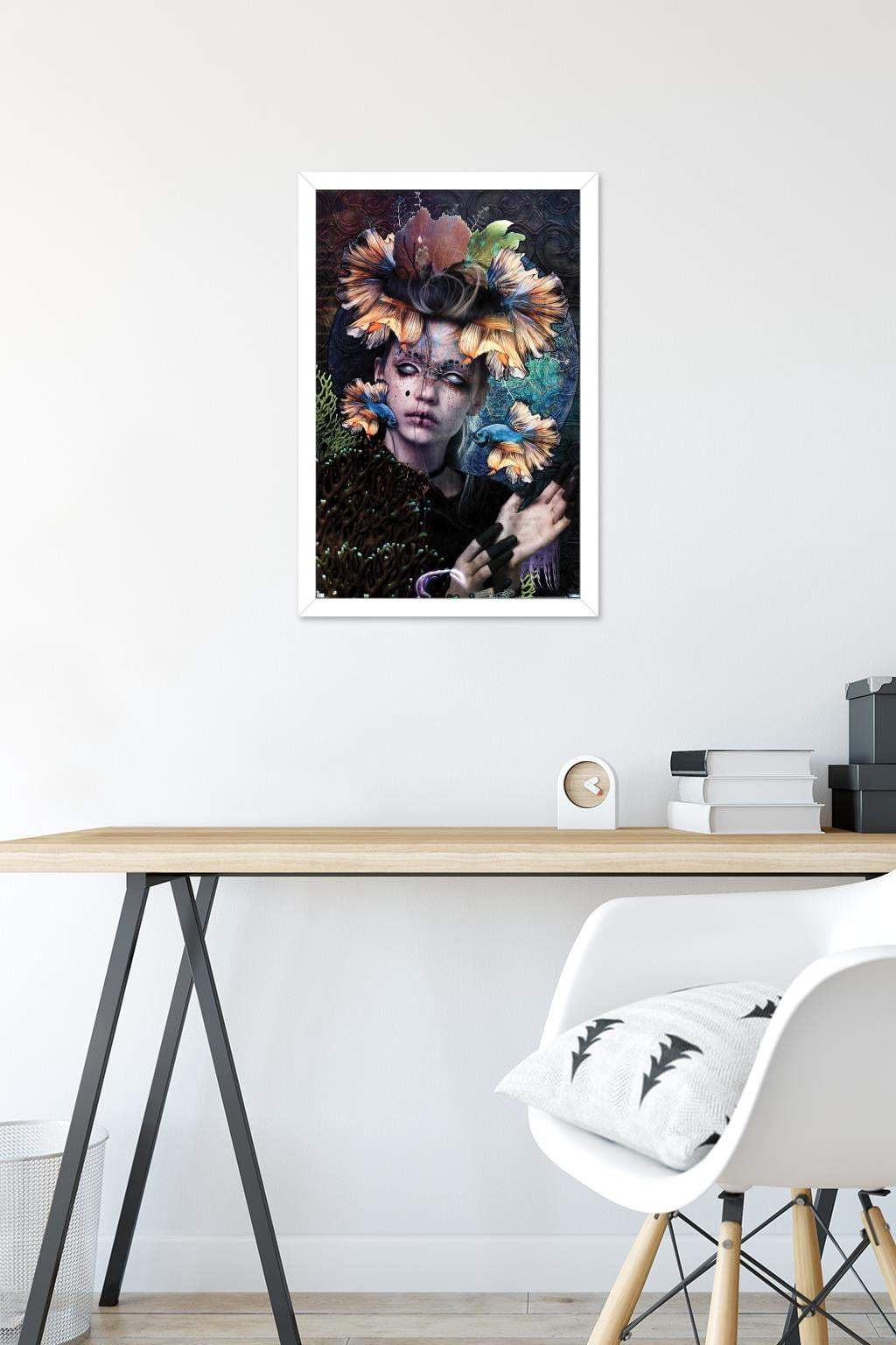 Jena DellaGrottaglia: Cosmic Zodiac - Pisces Wall Poster, 14.725" x 22.375" Framed