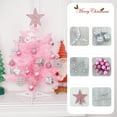 thumbnail image 6 of Luoshdecor Mini Table Christmas Tree, 15.7 in Star Treetop and Ornaments Tabletop Christmas Tree for DIY Pink Christmas Decoration Gifts, 6 of 6