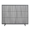 thumbnail image 4 of Olurrisa 39" Single Panel Handcrafted Wrought Iron Fireplace Screen, Fire Spark Guard for Living Room, Bedroom Decor(Black), 4 of 8