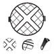 thumbnail image 5 of Parrilla para faro de motocicleta, cubierta Universal para parrilla de malla para faro de motocicleta, Protector de faro o motocicleta, color negro, 5 of 6