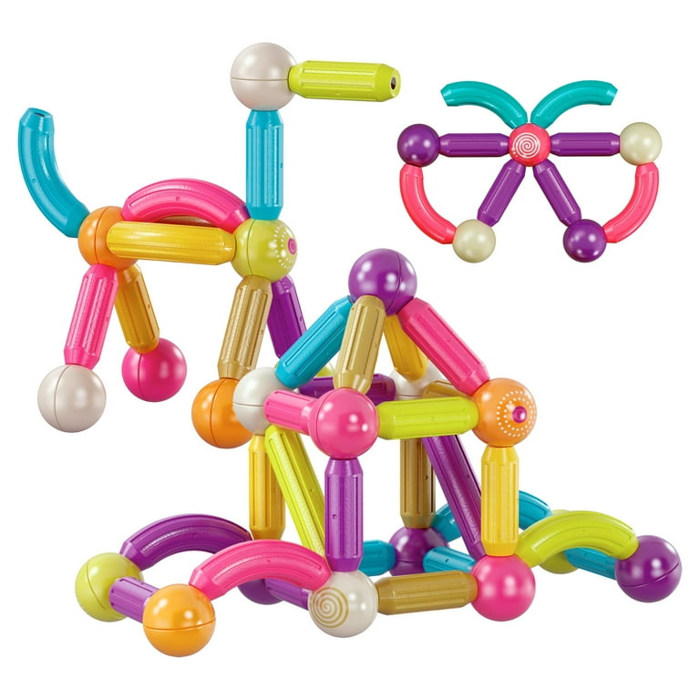 Magnetic building store sticks