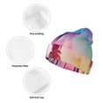 thumbnail image 3 of Yiaed Tropical Palm Tree at Sunset Print Winter Beanie for Men Women, Fleece Lined Beanie Soft Warm Knit Hat Ski Stocking Cuffed Ca, 3 of 6