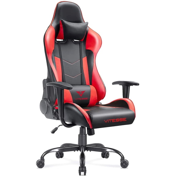 Vitesse gaming chair, 2024 Racing style gamer chair for teens,Comfortable High Back game chair,Lumbar Support and Headrest Computer Desk Chair with Height Adjustable Swivel Office Chair
