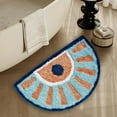 thumbnail image 4 of Steadline Semi-Circular Bath Mat Super Absorbent Quick Dry Non Slip Floor Rug for Bathroom Shower Entrance Machine Washable Waterproof Modern Home Decor Essential, 4 of 6