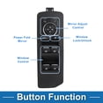 thumbnail image 3 of Interruptor de ventana eléctrica Unique Bargains No.FL3Z14529CB Interruptor de control de ventana para Ford Expedition F-150 Negro, 3 of 7