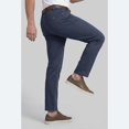 thumbnail image 4 of Men’s Navy Chino Pants, Regular Fit Straight Leg Casual Work Trousers with Pockets, 4 of 5