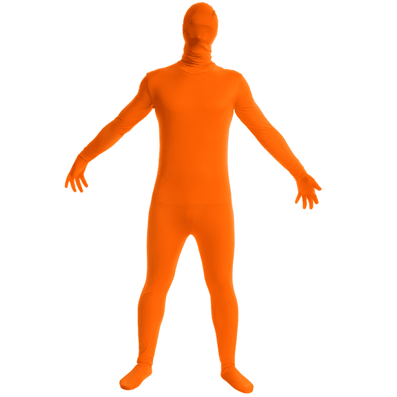 Basic Orange Spirit Bodysuit Men's Costume Medium 38-40