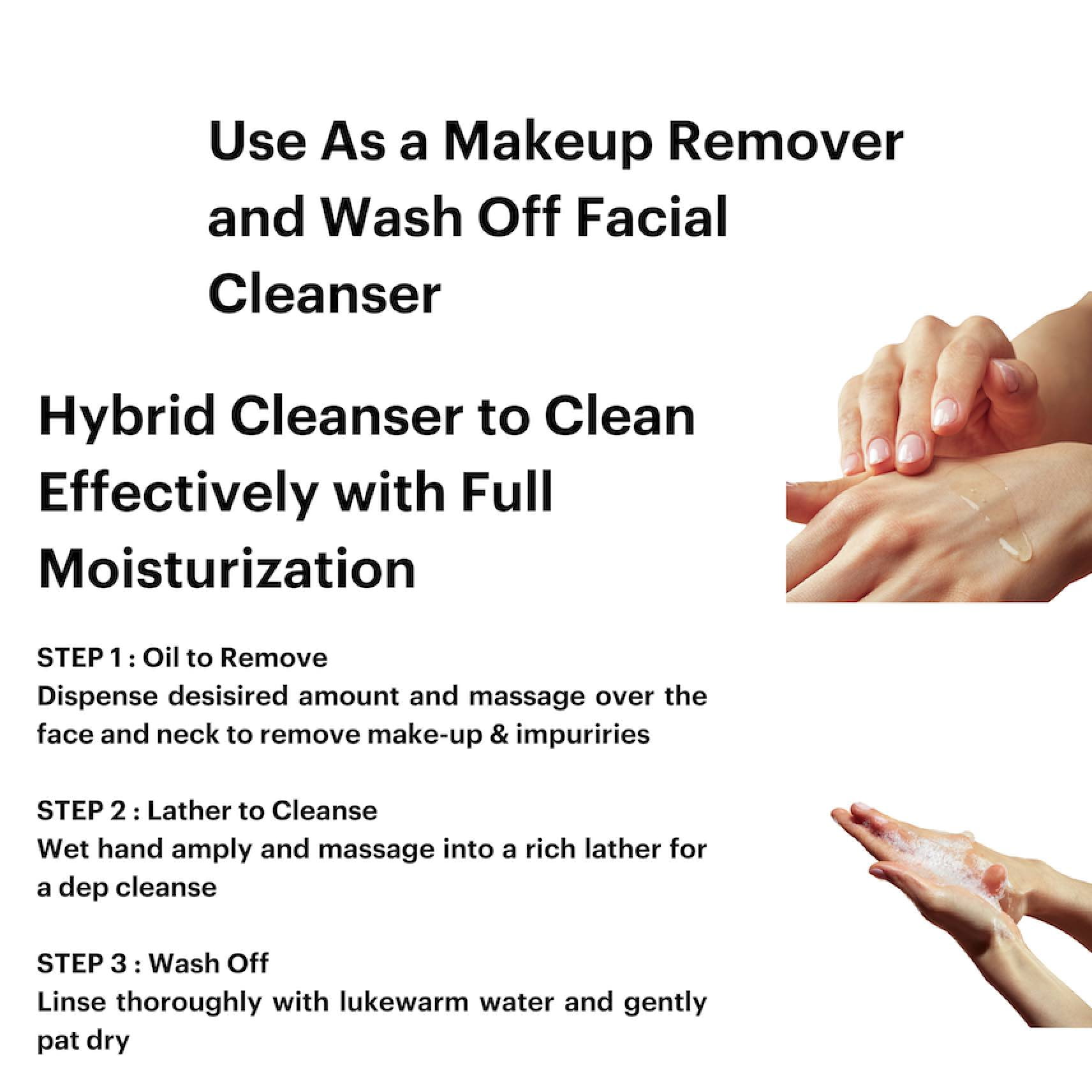 Knours. 2-in-1 Oil-to-Foam Facial Cleanser with Honey & Plant Oils, 4.97 fl oz