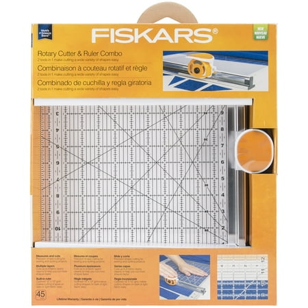 Fiskars Rotary Cutter and Ruler Combo (12" x 12")