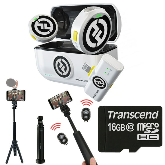 Sistema de micrófono inalámbrico Hollyland LARK M2 DUO con trípode