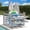 Light Gray, variant on Uforic Pool Storage Bin Gray 64"x46"x38" Resin Deck Box with 6 Movable Hooks for Poolside Towels Goggles and Accessories