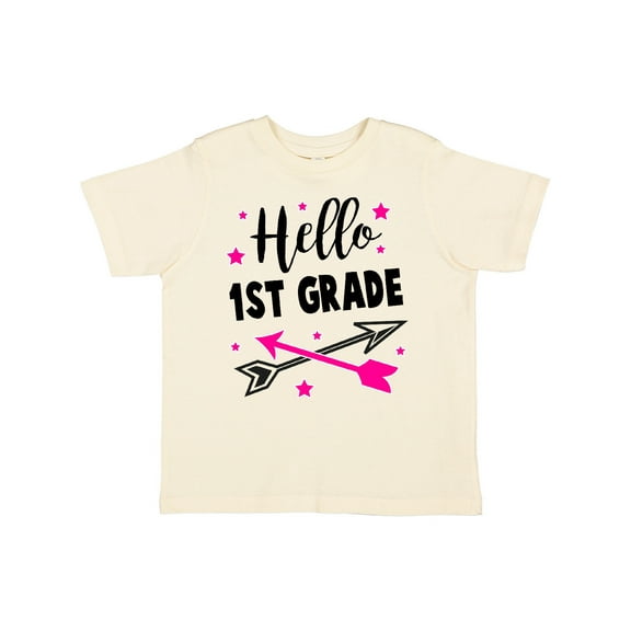 Inktastic Hello 1st Grade with Arrows and Stars Girls Toddler T-Shirt