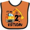 thumbnail image 3 of Inktastic Construction Truck It's My 2nd Birthday Boys or Girls Baby Bib, 3 of 4
