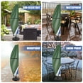 thumbnail image 6 of Patio Umbrella Cover - 210D Waterproof Outdoor Offset Banana Style Umbrella Cover - Fits Cantilever Offset Umbrella 9-13 Feet, 6 of 9