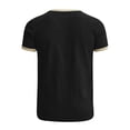 thumbnail image 6 of Shirts for Men Short Sleeve Plus Size Solid Color Crew Neck Casual Sports T-Shirt Tops Summer Leisure Outdoor Sport Basic Shirt, 6 of 6