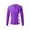Purple, variant on Haitryli Girls Long Sleeve Rash Guard Jacket Front Zipper Beach Swim Shirt UV Sun Protection Orange 6