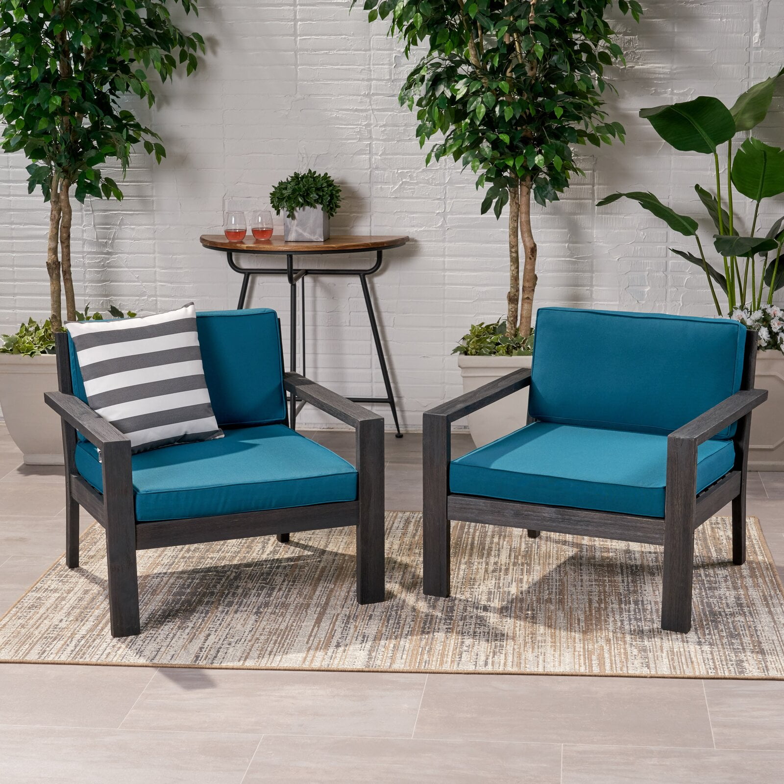 Stinchcomb Outdoor Patio Chair with Cushions 3.5 Overall