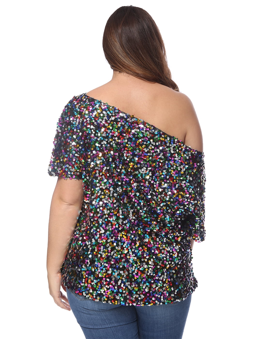rainbow sequin tops