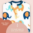 thumbnail image 5 of Sleeping Baby Zipadee-Zip Baby Swaddle Sack 6-12 Months - Orange Elephant, 5 of 9