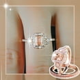 thumbnail image 6 of ZTTD Creative Zircon Ring Fashion Jewelry Rose Gold Set Ring Micro Set Engagement Ring Fashion Ring Gifts for Women and Men, 6 of 7
