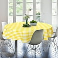 thumbnail image 4 of Striped Square Tablecloth Beige - Stainproof, Spillproof and Waterproof Washable Polyester Fabric 4 ft Table Cloth for Outdoor Picnic and Banquet, 54 x 54 Inch, 4 of 15