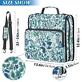 thumbnail image 2 of FORMRS Zipper Binder with Shoulder Strap 2-inch Ring 500 Sheet Capacity File Bag, Beautiful Leaves Pattern, 2 of 5