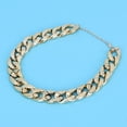 thumbnail image 4 of Gargantilla para perros, collar de plástico brillante y moderno para perros, gargantilla dorada para perros, construcción resistente, 4 of 8