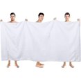 thumbnail image 2 of Towels - Premium Jumbo Bath Sheet (90 x 180cm, 2 Pack) - Highly Absorbent and Quick Dry 100% Cotton Bath Sheet - Hotel Quality Super Soft Bath Towel (, 2 of 5